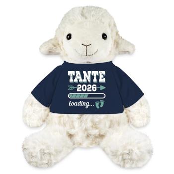 Tante 2026 Loading Werdende Tante Geschenkidee - MiniFeet® Schaf Annika - French Navy - Vorne