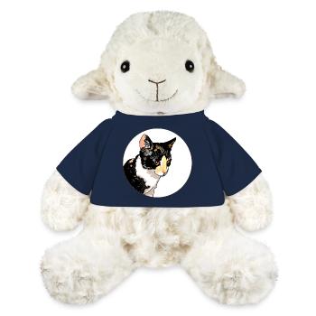 Cat Portrait Circle Contrast - MiniFeet® Sheep Annika - french navy - Front