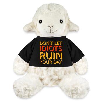 Don't Let Idiots Ruin Your Day Funny Sarcastic - MiniFeet® Sheep Annika - black - Front