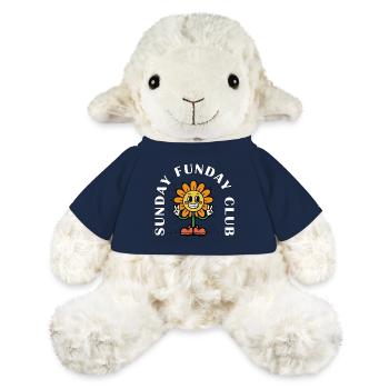 Sunday Funday Club – Humor rétro - Mouton en peluche Annika MiniFeet® - bleu marine - Devant
