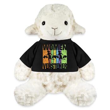 Woman in a shopping frenzy - MiniFeet® Sheep Annika - black - Front