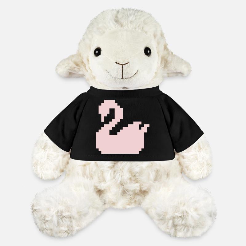 Pixel Swan Pink Silhouette - MiniFeet® Schaf Annika - Schwarz