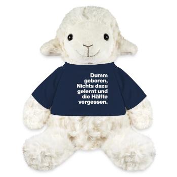 DUMM GEBOREN, NICHTS GELERNT. SARKASMUS, FRECH - MiniFeet® Schaf Annika - French Navy - Vorne
