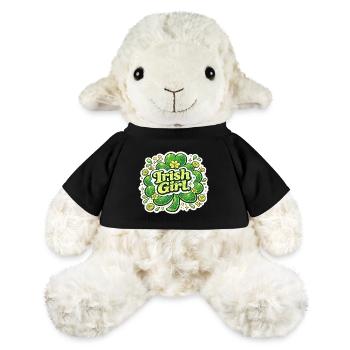 Irish Girl Shamrock Aufkleber-Design - MiniFeet® Schaf Annika - Schwarz - Vorne