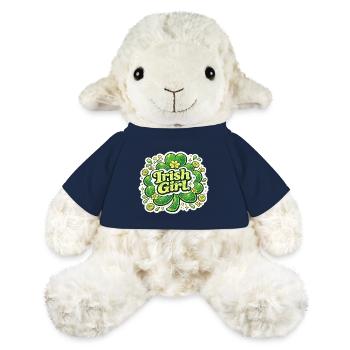 Irish Girl Shamrock Aufkleber-Design - MiniFeet® Schaf Annika - French Navy - Vorne