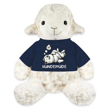 Hundemüde Weißer Schäferhund Schäferhundbesitzer - MiniFeet® Schaf Annika - French Navy - Vorne
