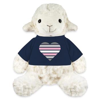 Pride Flag Heart · Demigirl - MiniFeet® Sheep Annika - french navy - Front