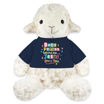 Jesus liebt dich positive Botschaft - MiniFeet® Schaf Annika - French Navy - Vorne