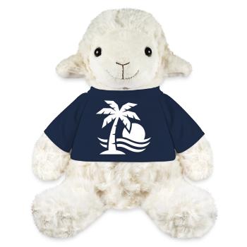 Palm Tree Beach Sun - Mouton en peluche Annika MiniFeet® - bleu marine - Devant