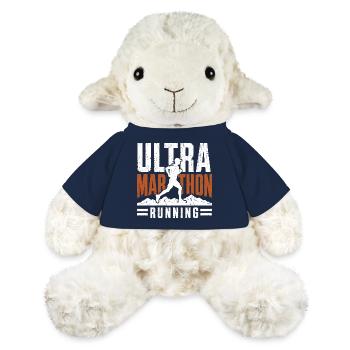 Graphique du coureur en course d’ultra-marathon - Mouton en peluche Annika MiniFeet® - bleu marine - Devant