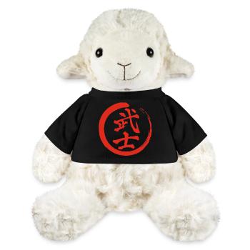 Red Japanese Kanji for the word warrior - MiniFeet® Sheep Annika - black - Front
