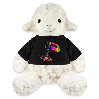 Hand mixer in bright rainbow colours - MiniFeet® Sheep Annika - black - Front