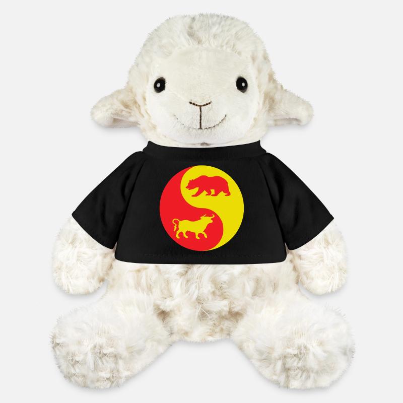 Yin Yang Stier und Roter und Gelber Bär - MiniFeet® Schaf Annika - Schwarz