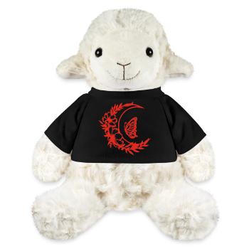 Moon flowers (red) - MiniFeet® Sheep Annika - black - Front