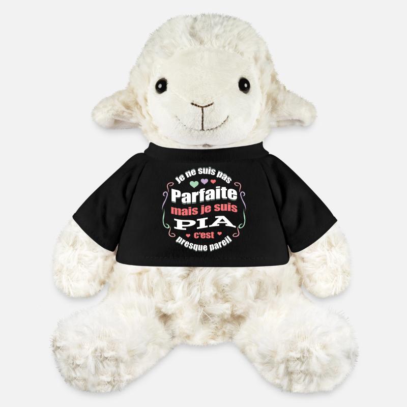 PIA PARFAITE - PRENOM PIA - Mouton en peluche Annika MiniFeet® - noir