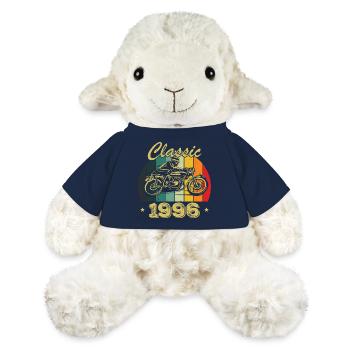 Cadeau D’anniversaire Classique vintage Né en 1996 - Mouton en peluche Annika MiniFeet® - bleu marine - Devant