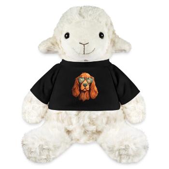 Irischer Setter Hund Rasse Aquarell Karikatur Kawaii G - MiniFeet® Schaf Annika - Schwarz - Vorne