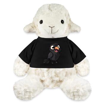 Adorable corbeau kawaii pour vous - Mouton en peluche Annika MiniFeet® - noir - Devant