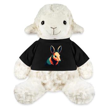 Aardvark Cartoon Character Colorful Pet Animal - MiniFeet® Sheep Annika - black - Front