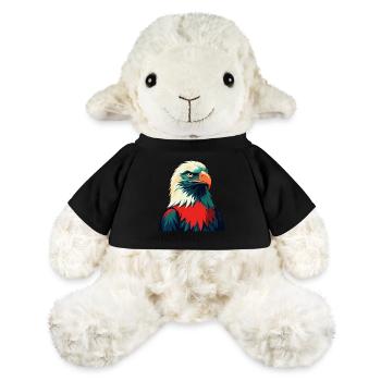Adler Zeichentrickfigur Buntes Haustier Tier - MiniFeet® Schaf Annika - Schwarz - Vorne