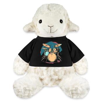 Illustration de piège - Mouton en peluche Annika MiniFeet® - noir - Devant