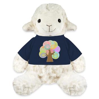 Arbre Minimaliste - Mouton en peluche Annika MiniFeet® - bleu marine - Devant