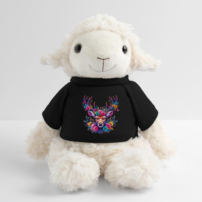 Cerf décoré de fleurs Mouton en peluche Annika MiniFeet®