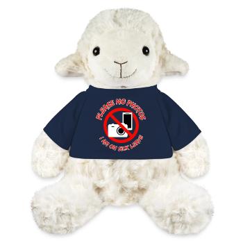 S’il vous plaît pas de photos - Je suis en congé de maladie - Mouton en peluche Annika MiniFeet® - bleu marine - Devant
