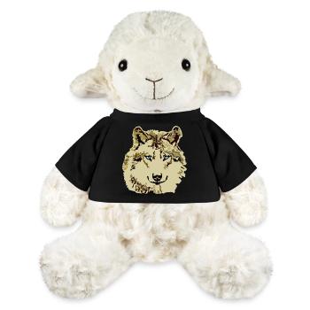 Wolf braun blaue Augen - MiniFeet® Schaf Annika - Schwarz - Vorne