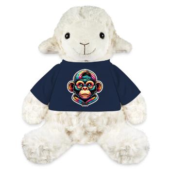 Affe Hoodie Cap bunt - MiniFeet® Schaf Annika - French Navy - Vorne