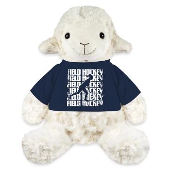 Funny field hockey player - MiniFeet® Sheep Annika - french navy - Front