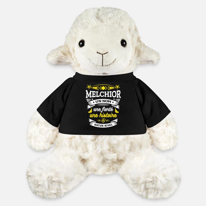 MELCHIOR UN NOM UNE FIERTÉ AUCUN RIVAL - Mouton en peluche Annika MiniFeet® - noir
