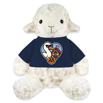 Alsace Stork Heart and Pretzel Alsatian Pride - MiniFeet® Sheep Annika - french navy - Front
