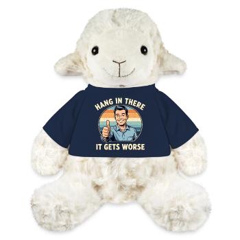 Restez à l’écoute, ça empire - Mouton en peluche Annika MiniFeet® - bleu marine - Devant