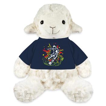 Football Coup de pied de football énergique - Mouton en peluche Annika MiniFeet® - bleu marine - Devant