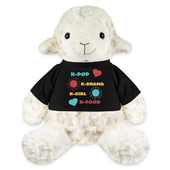 K-pop k-drama 3 couleurs custom - Mouton en peluche Annika MiniFeet® - noir - Devant