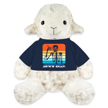 Fracture osseuse Fracture osseuse du squelette d’Halloween - Mouton en peluche Annika MiniFeet® - bleu marine - Devant