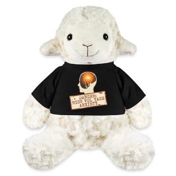 High Voltage Anxiety Warning Sign - MiniFeet® Sheep Annika - black - Front