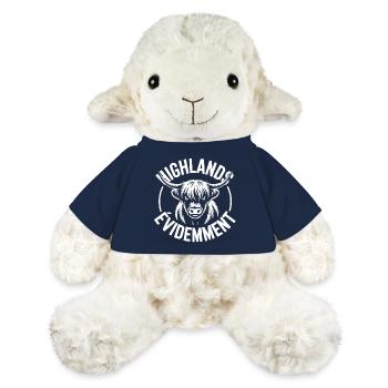 Logo vache Highland - Mouton en peluche Annika MiniFeet® - bleu marine - Devant