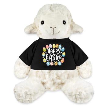 Joyeuses Pâques avec des œufs de Pâques - Mouton en peluche Annika MiniFeet® - noir - Devant