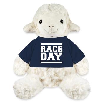 race day Formula Autorennen Symbol Logo icon - MiniFeet® Schaf Annika - French Navy - Vorne