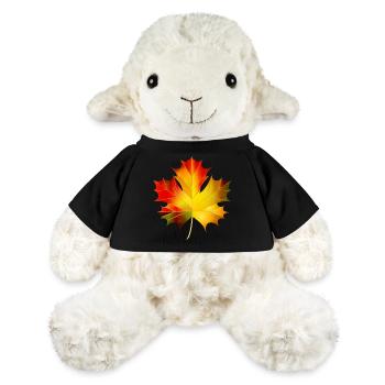 wunderschön leuchtendes herbstliches Ahornblatt - MiniFeet® Schaf Annika - Schwarz - Vorne