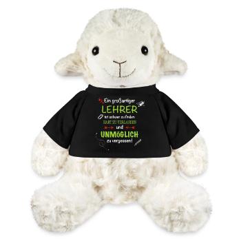 Ein großartiger Lehrer... - MiniFeet® Schaf Annika - Schwarz - Vorne