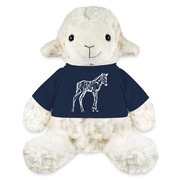 Cheval Blanc, Poulain - Mouton en peluche Annika MiniFeet® - bleu marine - Devant
