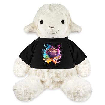 Musik ist der Monkey Wortwitz - MiniFeet® Schaf Annika - Schwarz - Vorne