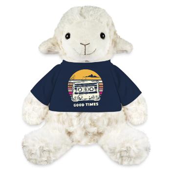 Vieille cassette rétro – Mixtape Memories vintage - Mouton en peluche Annika MiniFeet® - bleu marine - Devant
