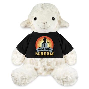 Blague sur le football américain - Mouton en peluche Annika MiniFeet® - noir - Devant