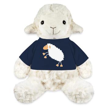 Conception de dessin animé de mouton moelleux - Mouton en peluche Annika MiniFeet® - bleu marine - Devant