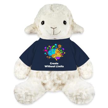 De l’art cérébral créatif sans limites - Mouton en peluche Annika MiniFeet® - bleu marine - Devant