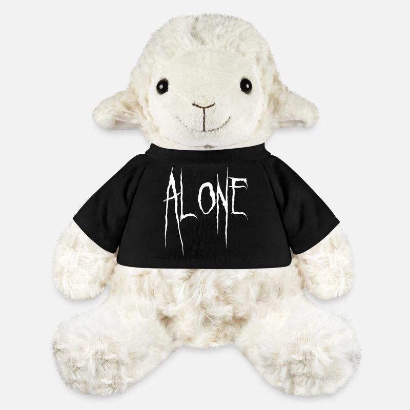 Alone Jagged Typography - MiniFeet® Sheep Annika - black